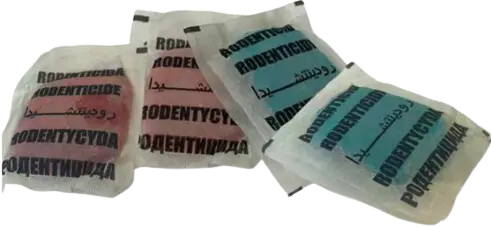 Cebo raticida en formato de Pasta